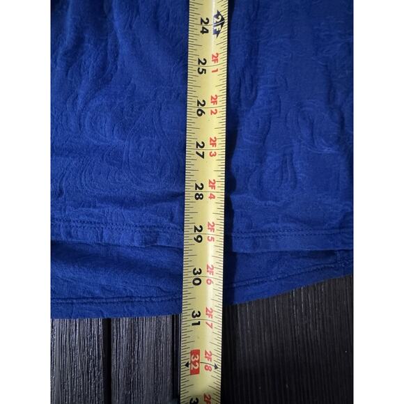 Lane Bryant Perfect Sleeve Tee V-Neck Blue Stretchy Classic Fit Plus Size 22/24 - Picture 8 of 10